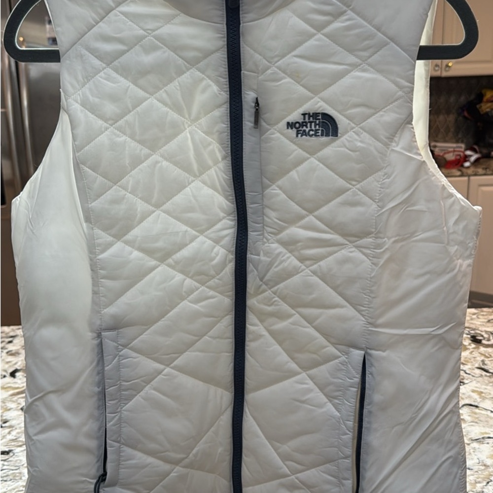 The North Face Ivory Quilted Vest